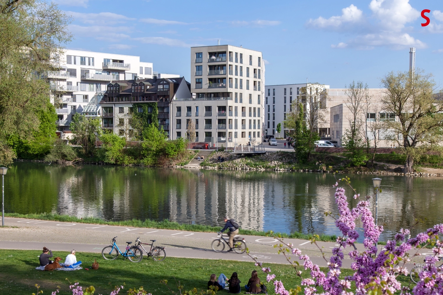 Am Donauufer - im Zentrum der Doppelstadt